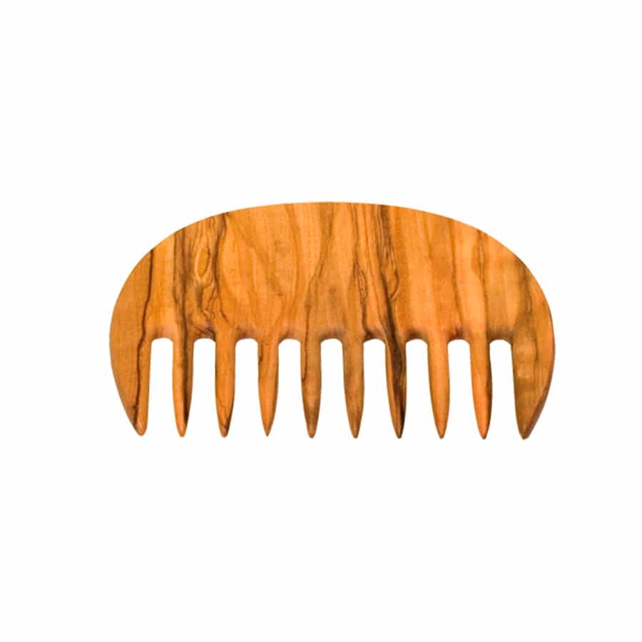 Peine de madera de olivo para cabello rizado  Esturirafi