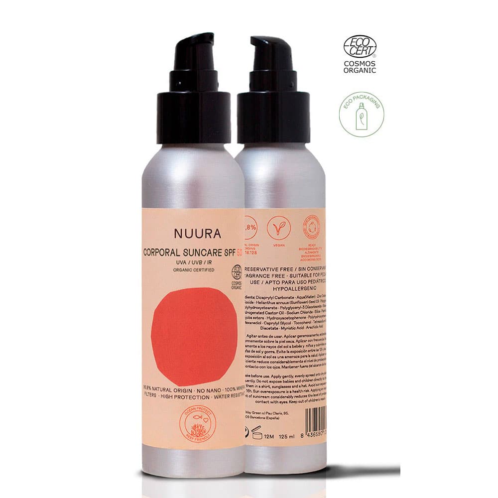 Protector solar fluido SPF50 cuerpo nuura