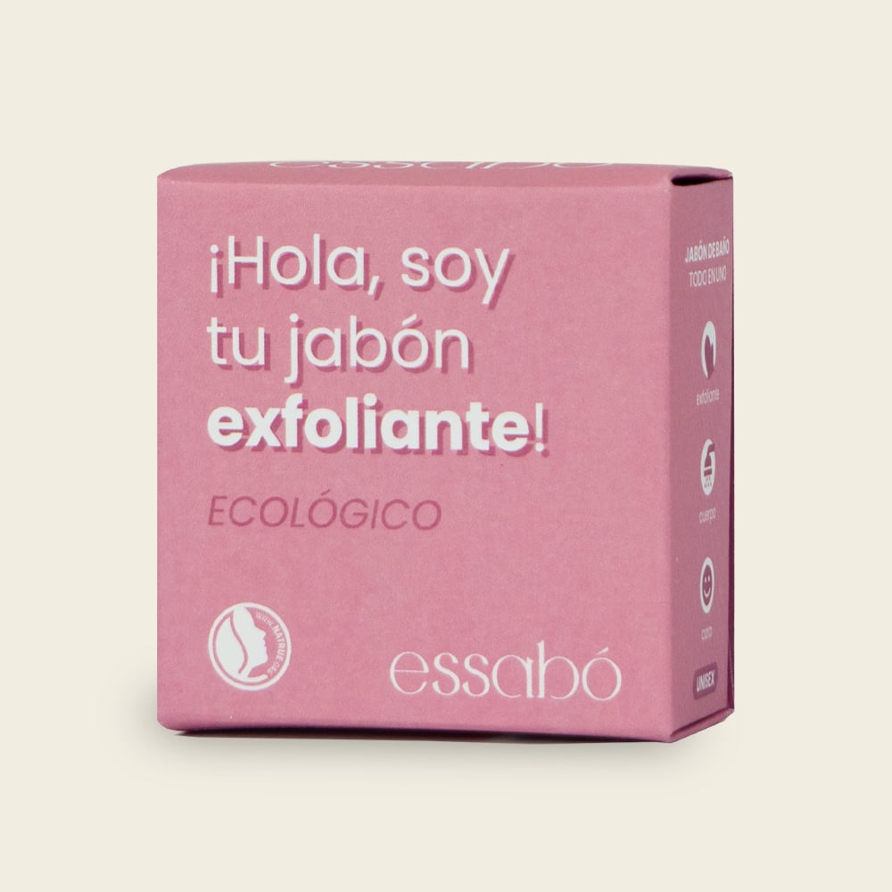 Jabón exfoliante artesanal y ecológico Essabó