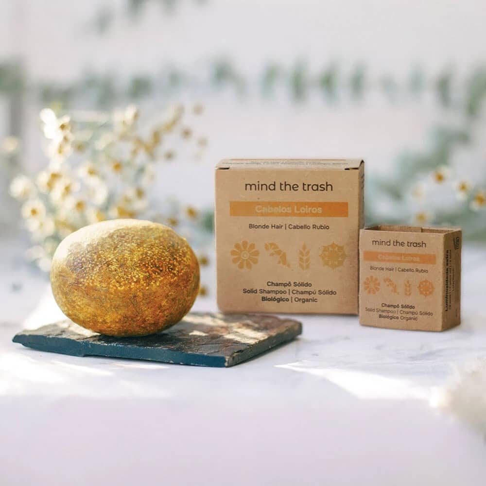Champú sólido cabellos rubios Mind the Trash