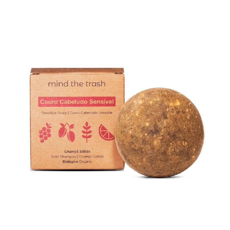 Champú sólido cuero cabelludo sensible Mind the Trash