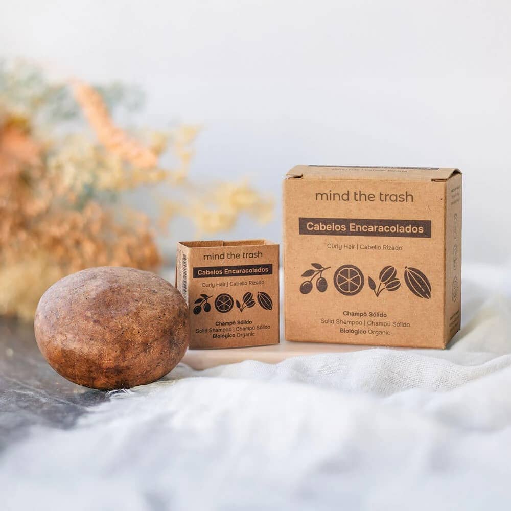 Champú sólido para cabellos rizados de Mind the Trash