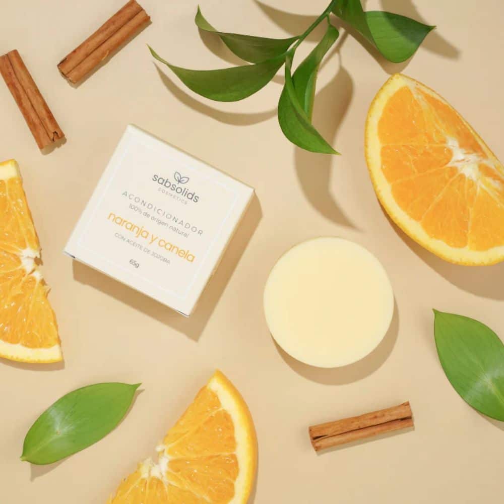 Acondicionador sólido con naranja y canela SabSolids
