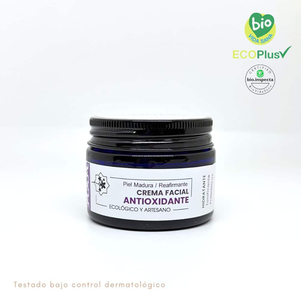 Crema facial antioxidante con frambuesa y argán La Biznaguera 50 ml