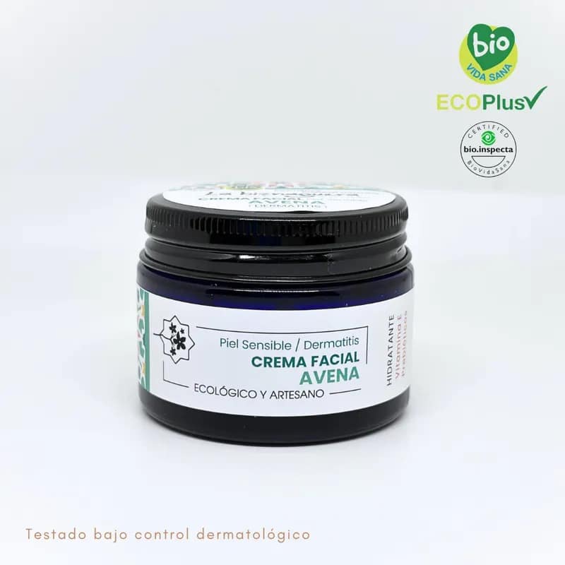 crema facial de avena la biznaguera