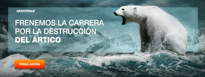 Frenemos la carrera por la destrucción del Ártico. Greenpeace